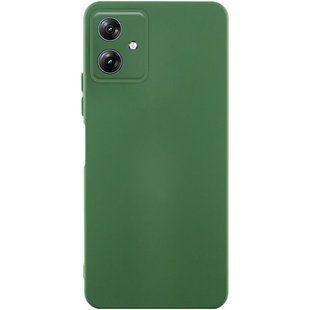 Чехол TPU GETMAN Liquid Silk Full Camera для Motorola Moto G54 Зеленый / Dark green