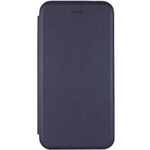 Кожаный чехол-книжка Classy для Xiaomi Redmi 10C Темно-синий