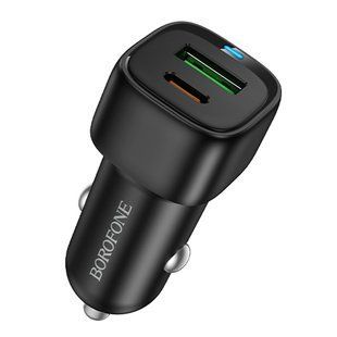 АЗП Borofone BZ34B Cloud PD20W+QC3.0 total 38W (1USB-A/1C) Black