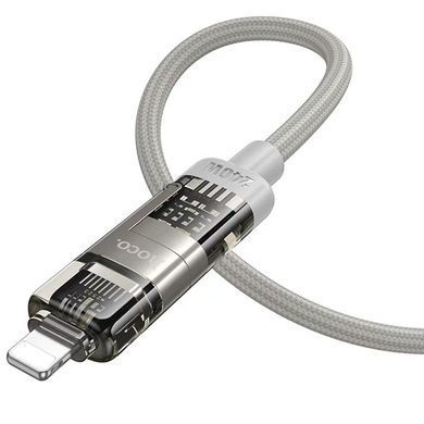 Дата кабель Hoco U151 Goldsmith 4in1 Type-C to USB/Type-C to Lightning 240W (1.2m) Gray