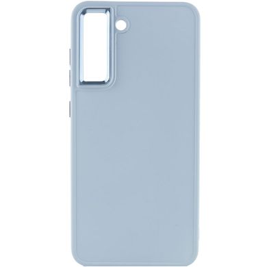 TPU чохол Bonbon Metal Style для Samsung Galaxy S21 FE Блакитний / Mist blue
