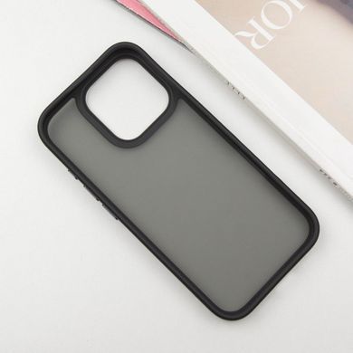 TPU+PC чохол Metal Buttons для Apple iPhone 16 Pro (6.3") Чорний / Black