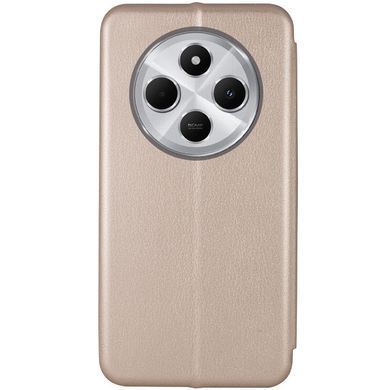 Кожаный чехол-книжка Classy для Xiaomi Redmi 14C / Poco C75 Золотой