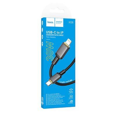 Дата кабель Hoco X128 Benefit Type-C to Lightning 30W (1m) Black