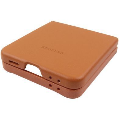 Шкіряний чохол Leather Case (AAA) для Samsung Galaxy Z Flip5 Brown