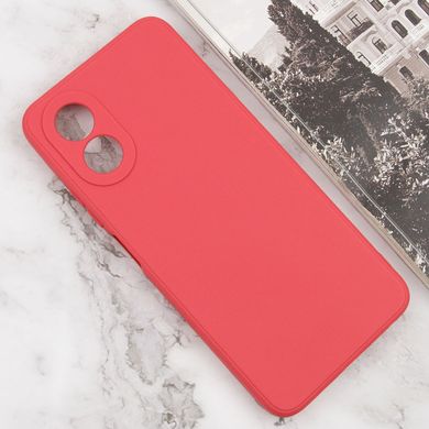 Силиконовый чехол Candy Full Camera для Oppo A98 Красный / Camellia