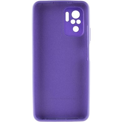 Чехол Silicone Cover Full Camera (AA) для Xiaomi Redmi Note 10 / Note 10s Фиолетовый / Purple