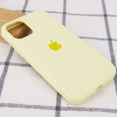 Уцінка Чохол Silicone Case Full Protective (AA) для Apple iPhone 12 Pro / 12 (6.1") Дефект упаковки / Жовтий / Mellow Yellow