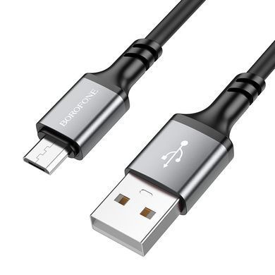 Дата кабель Borofone BX83 Famous USB to MicroUSB 2.4A (1m) Black