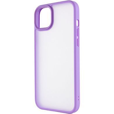 TPU+PC чохол Metal Buttons для Apple iPhone 15 (6.1") Бузковий / Light Purple
