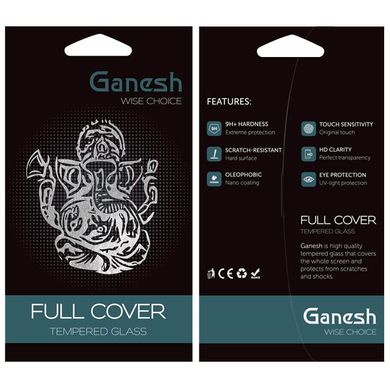 Захисне скло Ganesh (Full Cover) для Apple iPhone 14 Pro (6.1") Чорний