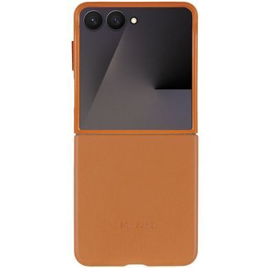 Шкіряний чохол Leather Case (AAA) для Samsung Galaxy Z Flip5 Brown