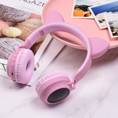 Накладні бездротові навушники Hoco W27 Рожевий
