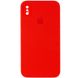 Чехол Silicone Case Square Full Camera Protective (AA) для Apple iPhone XS Max (6.5") Красный / Red фото 1
