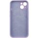 Чехол Silicone Case Full Camera Protective (AA) NO LOGO для Apple iPhone 15 (6.1") Сиреневый / Lilac фото 4