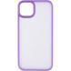 TPU+PC чохол Metal Buttons для Apple iPhone 15 (6.1") Бузковий / Light Purple фото 2