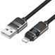 Дата кабель Hoco U137 Line with display USB to Lightning 2.4A/12W (1.2m) Black фото 2