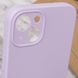 Чехол Silicone Case Full Camera Protective (AA) NO LOGO для Apple iPhone 15 (6.1") Сиреневый / Lilac фото 6