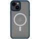 TPU+PC чохол Metal Buttons with Magnetic Fit для Apple iPhone 14 Plus (6.7") Синій / Navy Blue