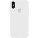 Чехол Silicone Case Full Protective (AA) для Apple iPhone X (5.8") / XS (5.8") Белый / White фото 1