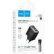 СЗУ Hoco C160A Upgrade PD65W+QC3.0 (1USB-A/2C) + кабель Type-C to Type-C Black фото 2