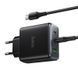 СЗУ Hoco C160A Upgrade PD65W+QC3.0 (1USB-A/2C) + кабель Type-C to Type-C Black фото 5