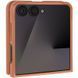 Шкіряний чохол Leather Case (AAA) для Samsung Galaxy Z Flip5 Brown фото 1