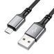 Дата кабель Borofone BX83 Famous USB to MicroUSB 2.4A (1m) Black фото 2