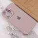 Чехол Silicone Case Full Camera Protective (AA) для Apple iPhone 13 Pro (6.1") Серый / Lavender фото 4