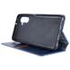 Кожаный чехол книжка GETMAN Cubic (PU) для Samsung Galaxy A24 4G Синий фото 5