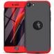 Пластикова накладка GKK LikGus 360 градусів (opp) з лого для Apple iPhone SE (2020) Чорний / Червоний фото 1