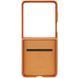 Шкіряний чохол Leather Case (AAA) для Samsung Galaxy Z Flip5 Brown фото 3