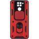 Чехол Ummi Camshield Serge Ring для Xiaomi Redmi Note 9 / Redmi 10X Красный / Red фото 1