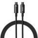 Дата кабель Baseus Tungsten Gold Type-C to Type-C Cable 240W (1m) (CAWJ04000) Black фото 1