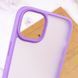 TPU+PC чохол Metal Buttons для Apple iPhone 15 (6.1") Бузковий / Light Purple фото 6