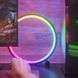 Уценка Настольная LED лампа RGB Intelligent circular atmosphere light Bluetooth USB with app Поврежденная упаковка / Black фото 5