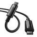 Дата кабель Baseus Tungsten Gold Type-C to Type-C Cable 240W (1m) (CAWJ04000) Black фото 3
