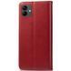 Кожаный чехол-книжка GETMAN Gallant (PU) для Samsung Galaxy A08 / A07 4G Красный