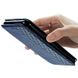 Кожаный чехол книжка GETMAN Cubic (PU) для Xiaomi Redmi Note 9 / Redmi 10X Синий фото 3