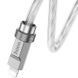 Дата кабель Hoco U113 Solid 20W Type-C to Lightning (1m) Silver фото 3