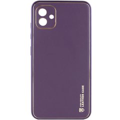 Кожаный чехол Xshield для Samsung Galaxy A05 Фиолетовый / Dark Purple