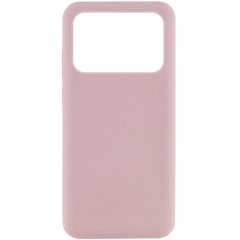 Чехол Silicone Cover Lakshmi (AAA) для Xiaomi Poco X6 Pro Розовый / Pink Sand