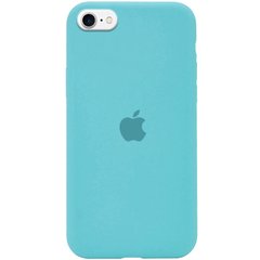 Уцінка Чохол Silicone Case Full Protective (AA) для Apple iPhone SE (2020) Відкрита упаковка / Бірюзовий / Marine Green