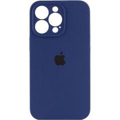 Чохол Silicone Case Full Camera Protective (AA) для Apple iPhone 13 Pro (6.1") Синій / Deep navy