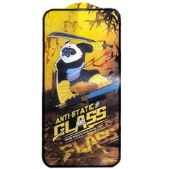 Защитное стекло 5D Anti-static Panda (тех.пак) для Apple iPhone 15 Pro (6.1") Черный