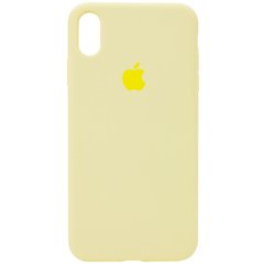 Чехол Silicone Case Full Protective (AA) для Apple iPhone X (5.8") / XS (5.8") Желтый / Mellow Yellow