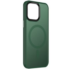 TPU+PC чохол Metal Buttons with MagSafe Colorful для Apple iPhone 15 (6.1") Зелений
