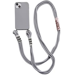 Чехол TPU two straps California для Apple iPhone 13 (6.1") Серый / Stone