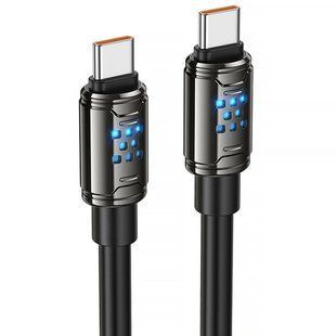 Уценка Дата кабель Hoco U143 Joy Type-C to Type-C 240W (1.2m) Поврежденная упаковка / Black