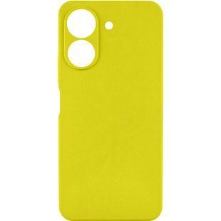 Чехол TPU GETMAN Liquid Silk Full Camera для Xiaomi Redmi 13C / Poco C65 Желтый / Flash